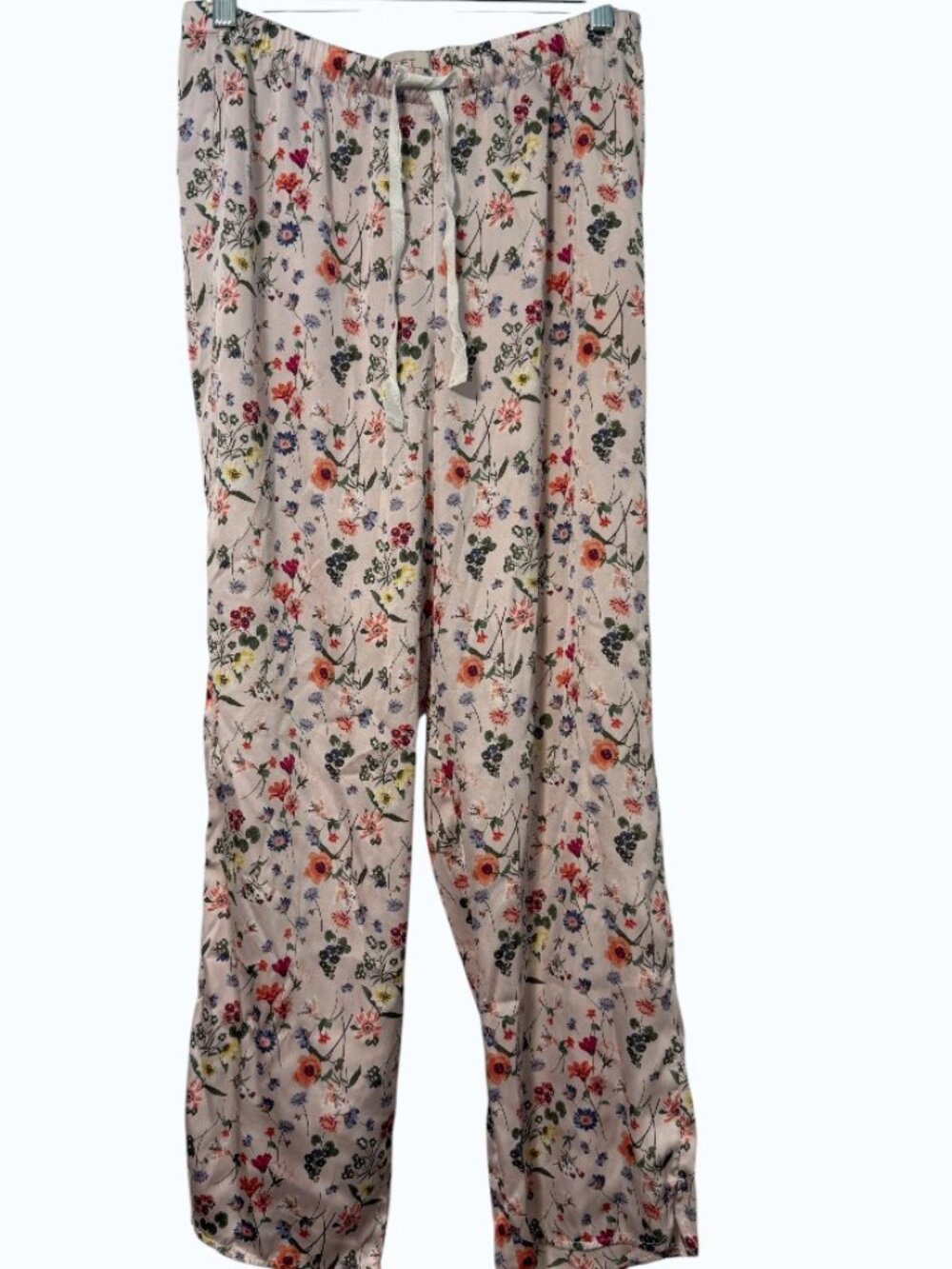 Loft Outlet Floral Satin Pajama Lounge Pants, Size Small